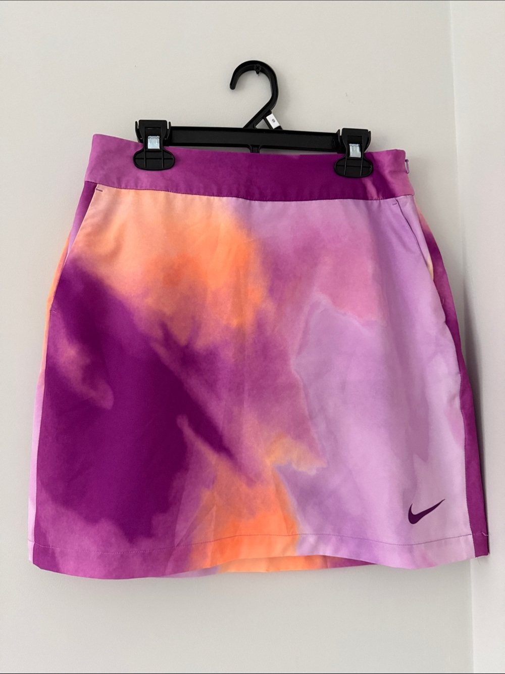 Nike Golf Dri-Fit Performance Golf Skirt Orange Pink Print Tennis Women’s 4